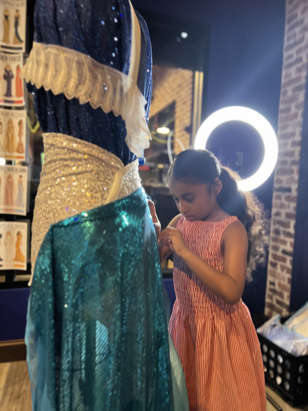 A young designer cutting a pattern